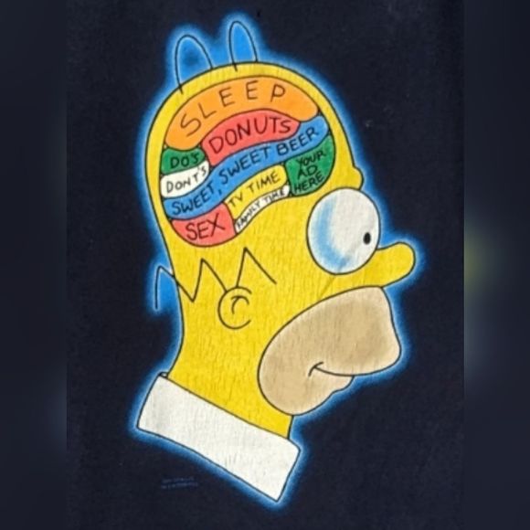 Homer Simpson Brain T-shirt Funny - Picture 3 of 6